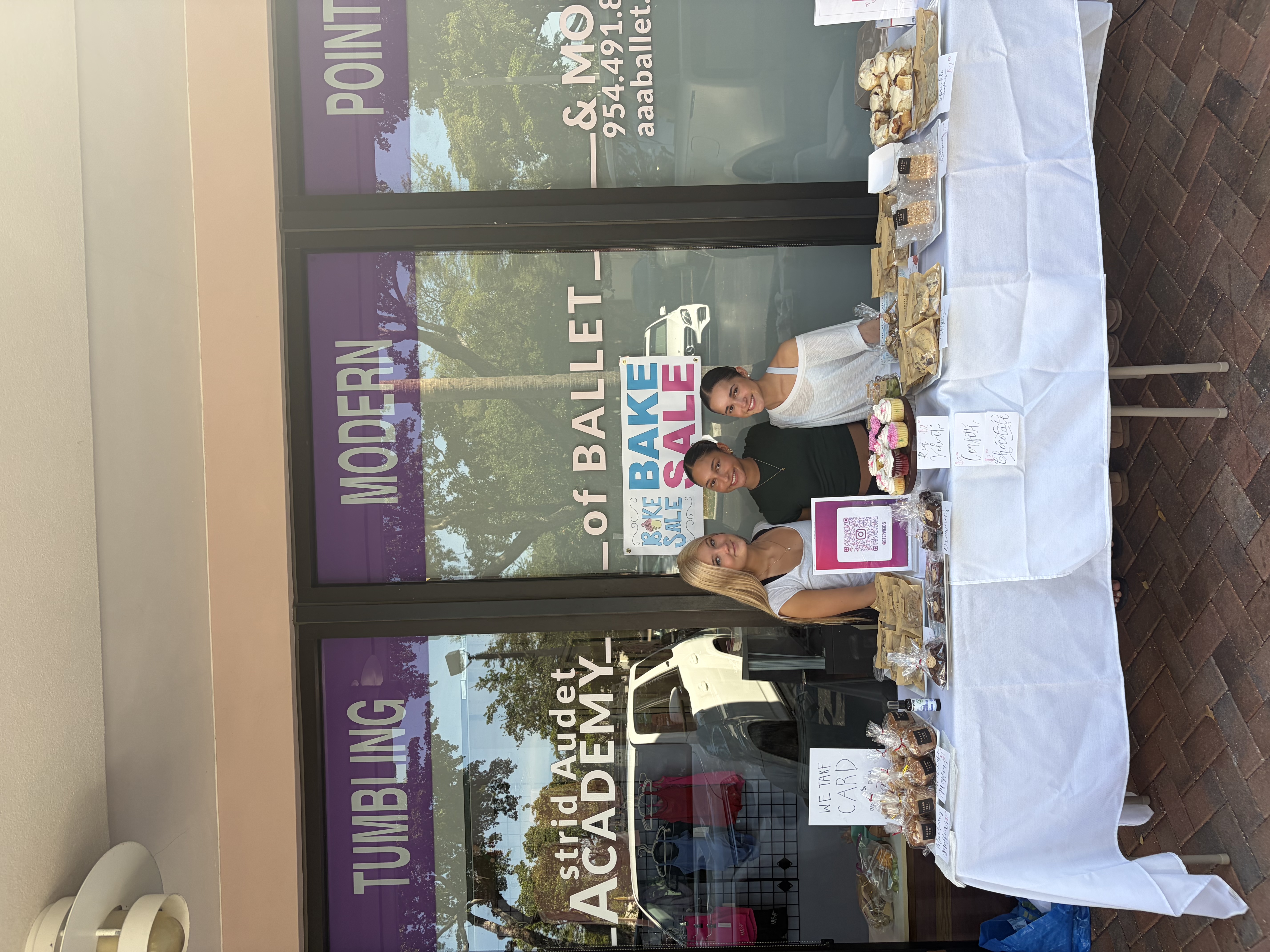S.T.E.P. team at bake sale